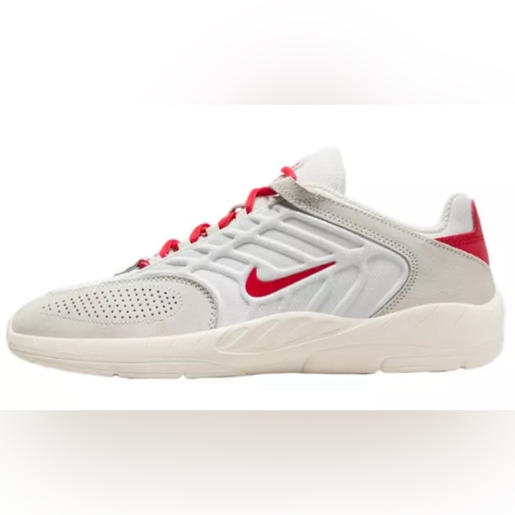 Unisex size 8 1/2 Nike vertebrae trending style NIB red on white - Picture 3 of 15